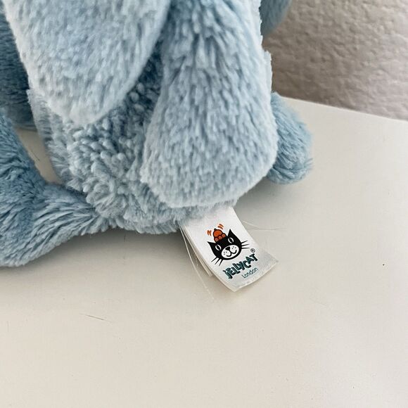 Jellycat Little Bashful Aqua Bunny Rabbit Plush Stuffed Animal Blue 8" - Picture 6 of 9